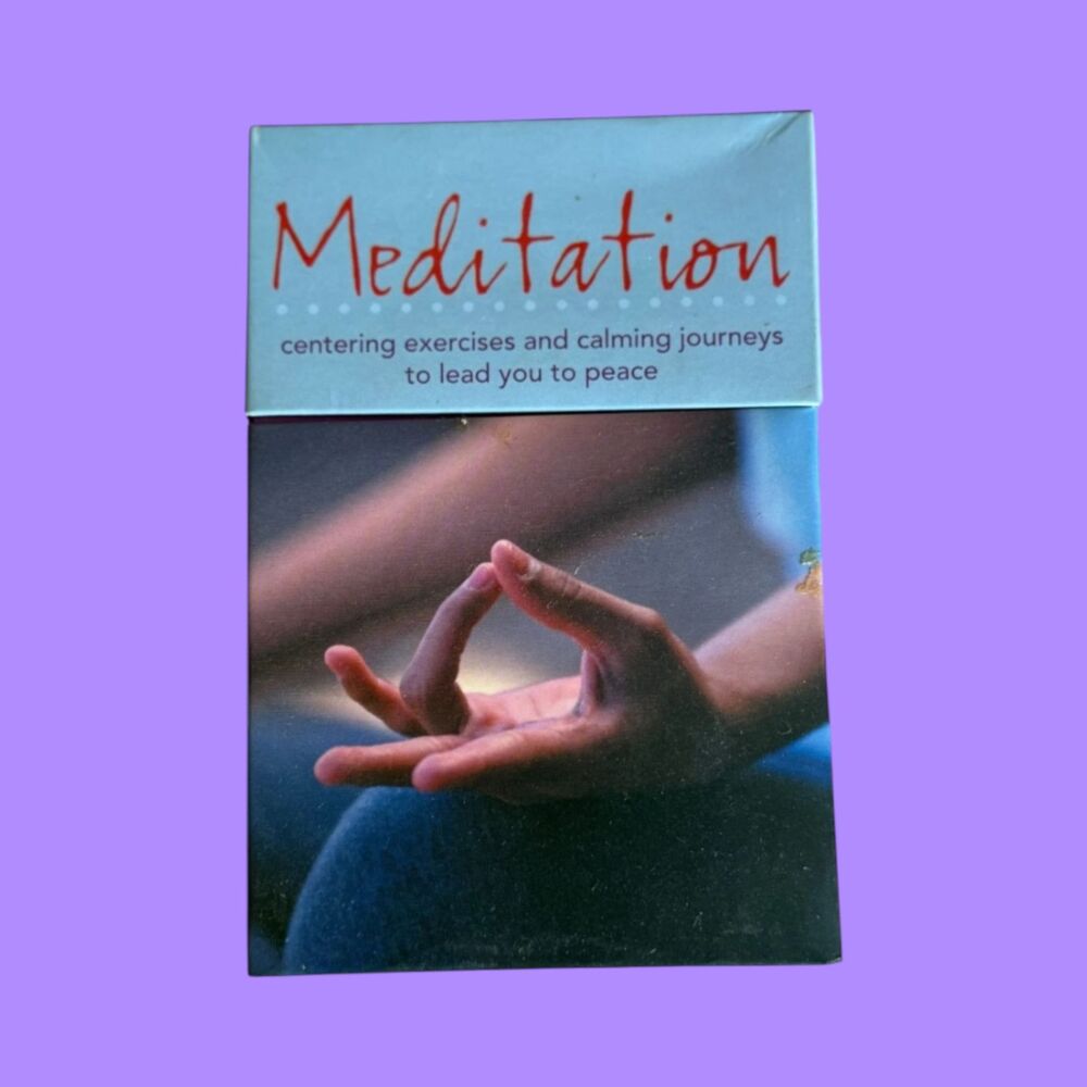 Meditation Cards 50 Centering Exercises Calming Visualization Serenity Set